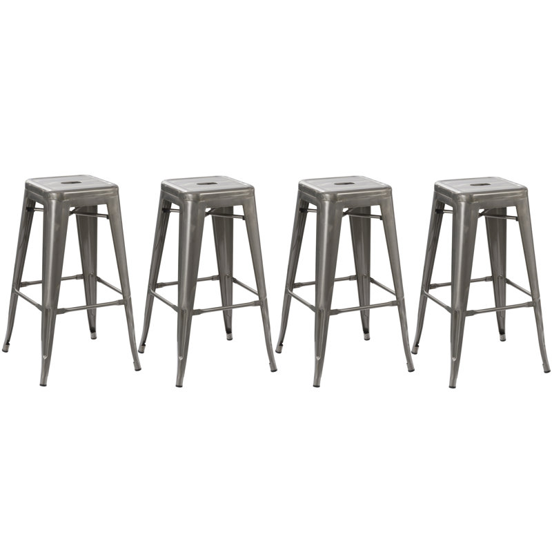 Tabouret de bar 30 po Kharlee, Métal patiné