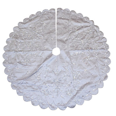 Jupe d’arbre à broderie à la main