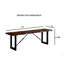 Banc en métal 1Pc