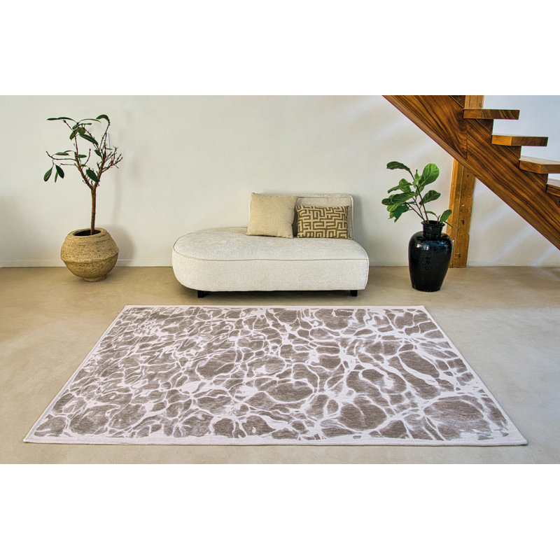 Abstract Recycled P.E.T Area Rug, Round 140cm