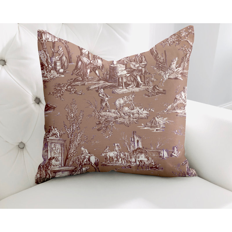  Housse de coussin en coton Eloise, L 19 po x H 19 po, Taupe
