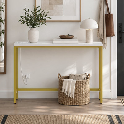 Canapé console 39,37 po avec prises et port USB