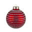 Ornements de Noël en verre rouge