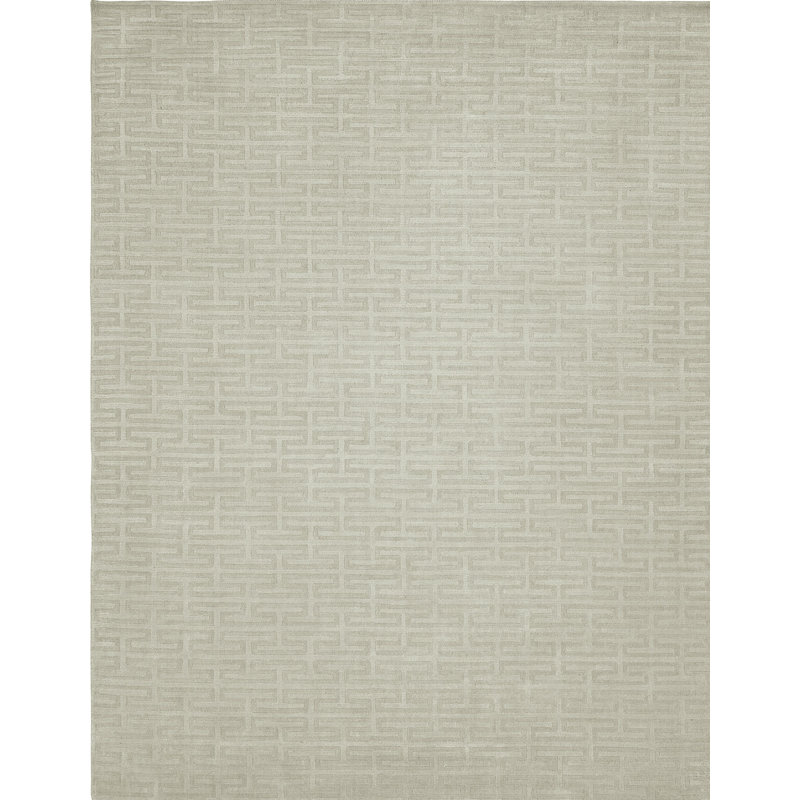 Geometric Area Rug in Gray, Rectangle 3'6" x 5'6"
