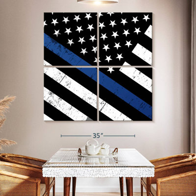 Drapeau de soutien de la police de Borges, États-Unis