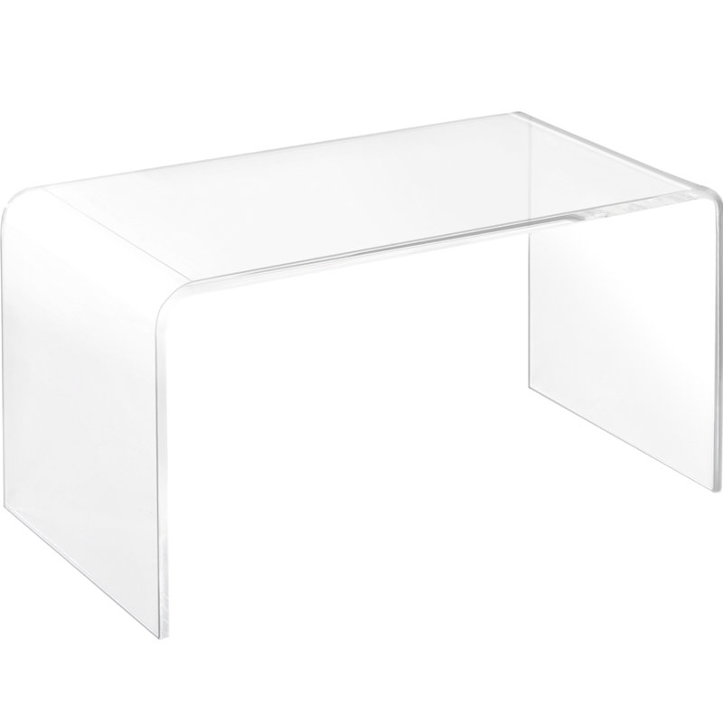 Table cascade transparente en acrylique, 32 po de longueur - console Ambiance, cascade, bureau moderne