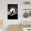 Impression d'art mural abstrait contemporain montagneux au clair de lune-129717113