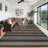 Washable Easy Jute Rug Modern Striped Living Room Rug with Non-Slip Backing, Non Shedding Neutral Floor Mats, Indoor Outdoor Carpet for Bedroom, Patio, Backyard-867987052