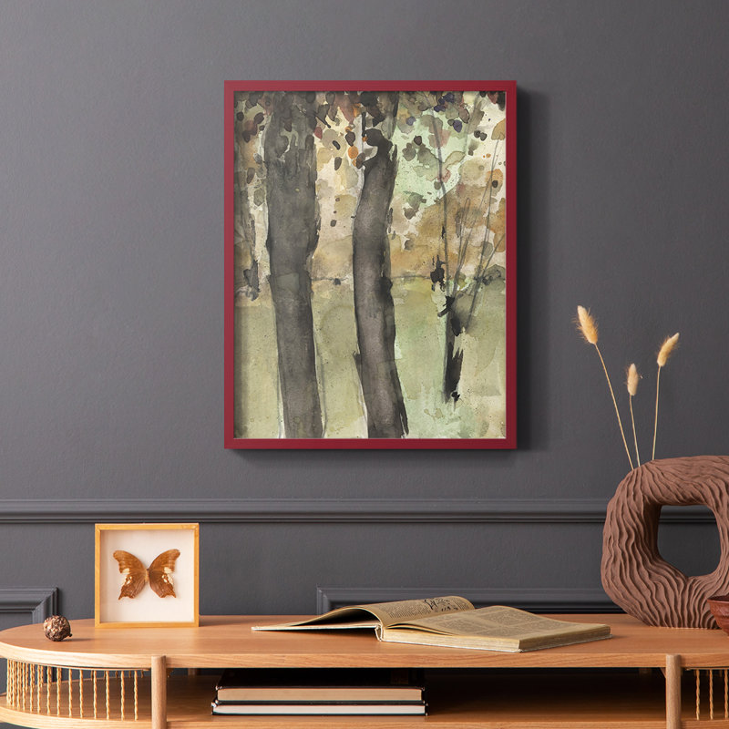Under the Tree Confetti I, reproduction encadrée - bois massif, Blanc, H 20 po x l 16 po
