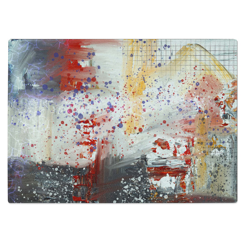 Tempered Glass Art Painting Vol.91 Chopping Board, 28.5 cm W x 20 cm L