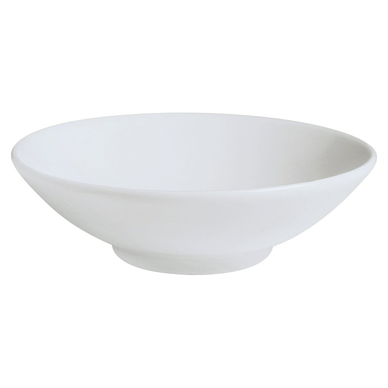 Le GE Bol à salade en porcelaine haute résistance, 12 onces, blanc (ensemble de 12)