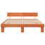 Bed Frame With Headboard Solid Pine Wood-354858093-354858094