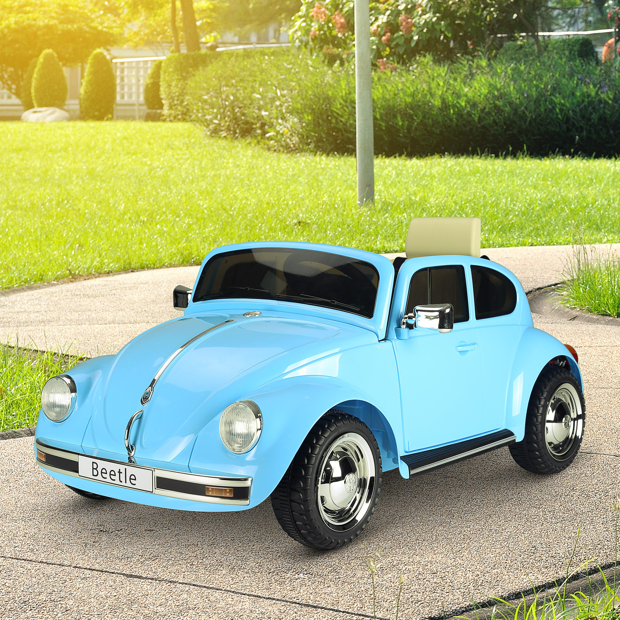 Aosom Volkswagen Beetle Electric Ride-On Car Reviews Wayfair