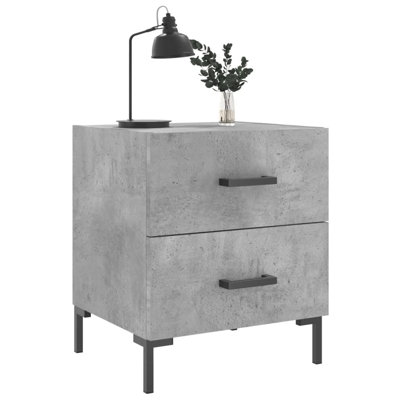 Ellayne 40 cm W Iron Bedside Table