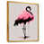 Toile avec cadre flottant or