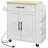 Kitchen Island With Storage, Rolling Kitchen Cart With AC Outlets And USB Ports, Microwave Stand With Towel And Spice Rack-1463031490