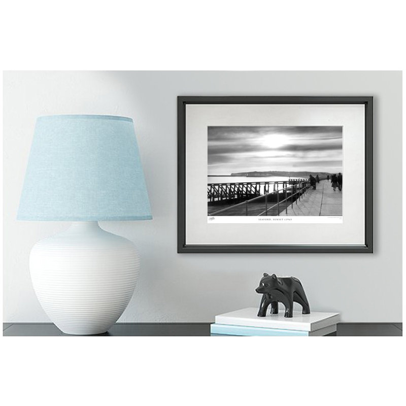 Seaford, Sunset C1965 by Francis Frith - Single Picture Frame Print, 28cm H x 36cm W x 2.3cm D