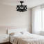 Plafonnier semi-encastré, lustre de ferme moderne à 4 lumières avec abat-jour en métal ouvert pour porche de couloir de chambre à coucher de cuisine d'entrée, base E12