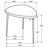 Xander Black 2-Piece Triangular Coffee And End Table Set (Only Including Table)