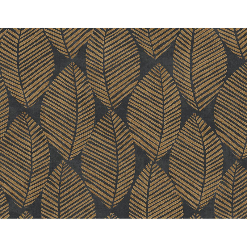 Papier peint floral Bertine, Encrier / rouille