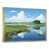 Toile avec cadre flottant or