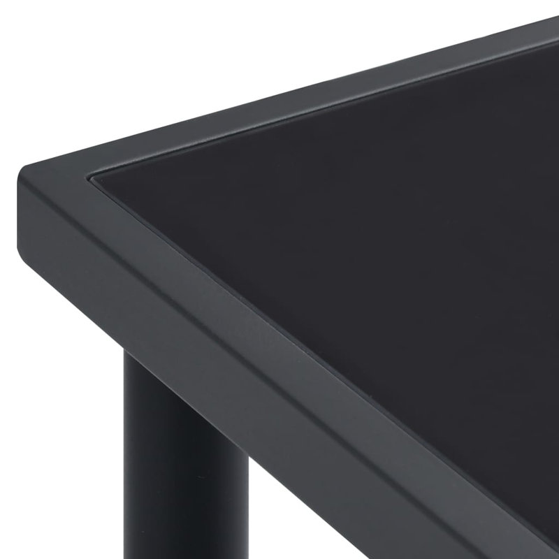 Ethbun Rectangular Metal Outdoor Dining Table , cm W 90cm cm D, 74cm H x 150cm L x 90cm W