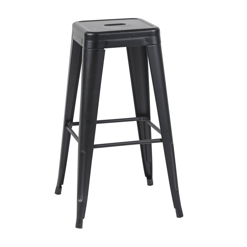 Tabouret de comptoir, Noir, 4