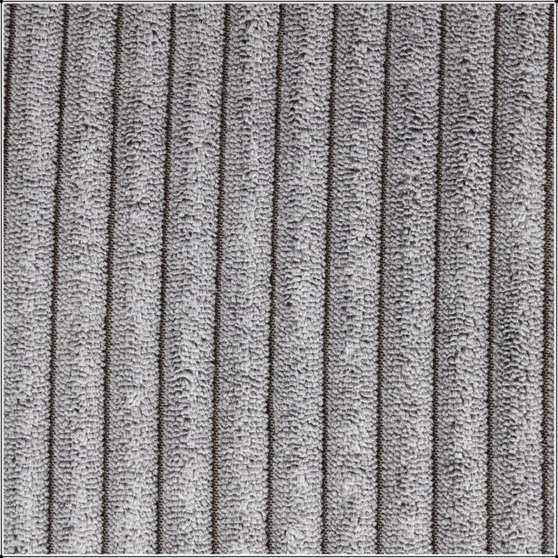 Canapé-lit modulaire Upholstery avec sacs de rangement et 2 porte-gobelets sur les accoudoirs, Polyester gris