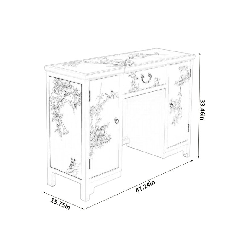 Commode simple mauve clair