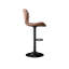 Ensemble de 2 tabourets de bar modernes, tabourets pivotants rembourrés en similicuir, chaises de bar réglables à hauteur de comptoir avec dossier pour îlot de cuisine-1194031663-1194031657