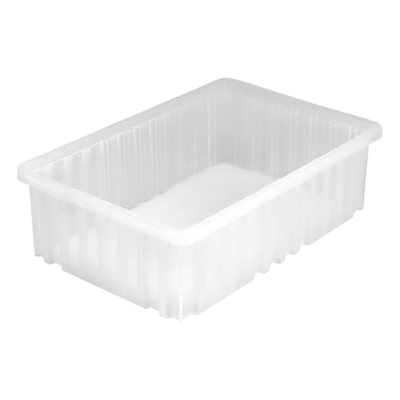 Dividable Grid Container, 16, case of 12, 5.00" H x 10.88" W x 16.50" D, Clear