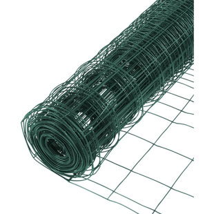 25'' H x 24'' W Green Metal Border Fencing
