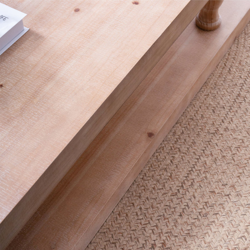 Table basse rustique, table basse en bois, table basse maison de campagne, mobilier rustique moderne, table basse avec tablette