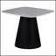 Ensemble de tables basses gigognes 2 pièces au look de béton élégant pour les salons modernes et élégants, parfait pour les espaces urbains.