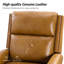 Fauteuil inclinable et pivotant en cuir véritable l 29,6 po Manning-51412