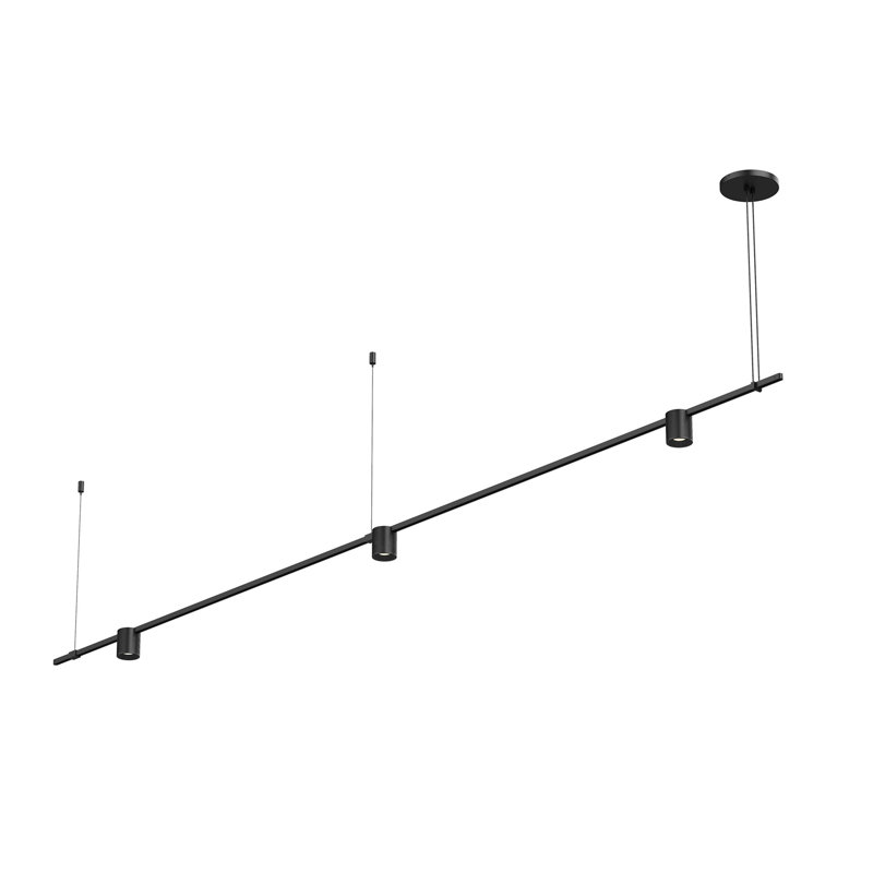 Lustre cylindrique à 3 lumières DEL Suspender®