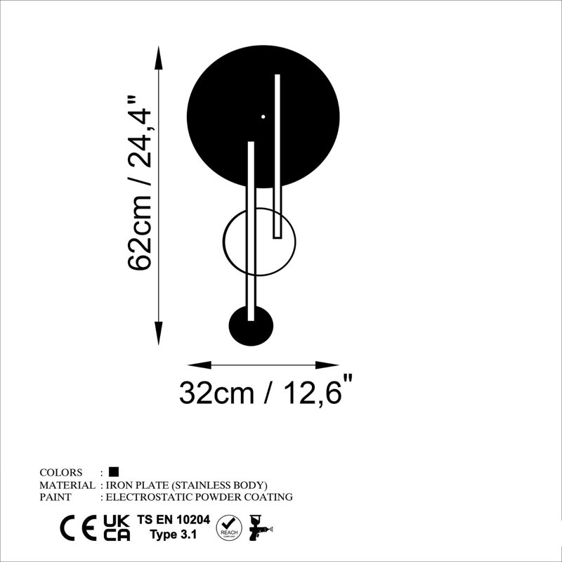 Horloge murale élégante en métal, noir, 24,4 po x 12,6 po | 100% métal, épaisseur: 0,06 pouce | Mécanisme silencieux, suspension murale facile | Parfait pour la décoration de maison et de bureau, conception moderne, poids léger de 1,6 lb