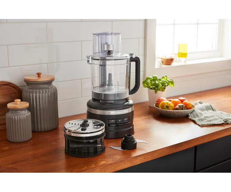 Kitchenaid, 3.1l Compact Food Processor. Chop, Shred, Slice, Dice Knead, Mix And Purée, Matte Black