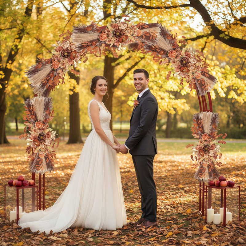 Fleurs de voûte de mariage, fleurs artificielles pour la décoration, grand feston de fleurs pour décoration florale de mariage Boho Styles - paquet de 2