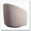 Chaise pivotante rembourrée à 360 degrés