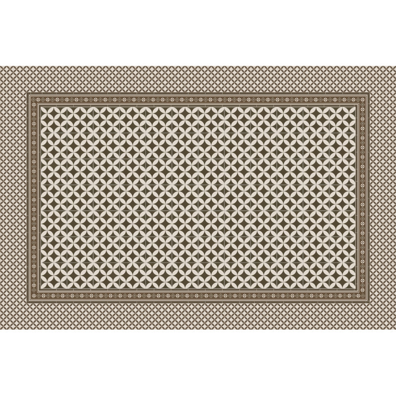 Burchfield Vinyl Machine Printed 160cm X 240cm Area Rug