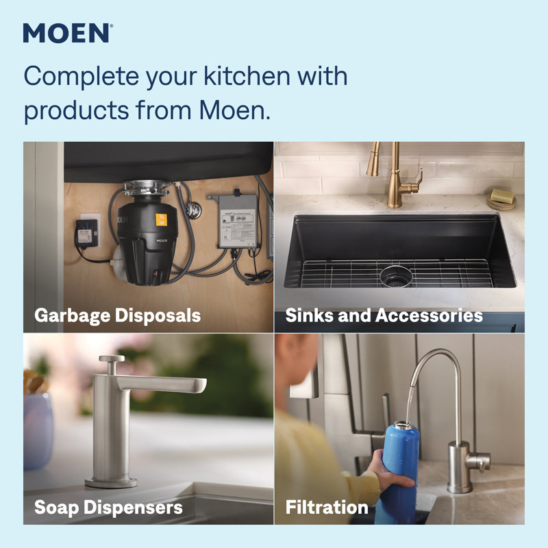 MOEN Conneaut One Handle Pulldown Kitchen Sink Faucet with Power Clean in Spot Resist Stainless