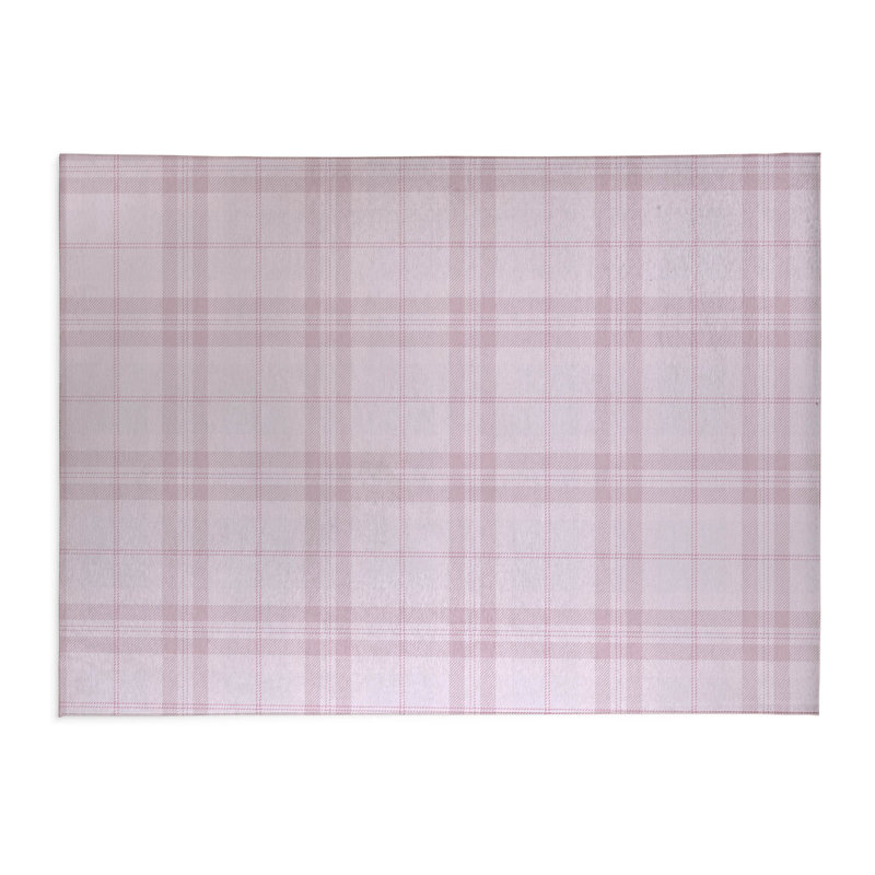 Tapis de bureau léger Vinny, L 3 pi x L 2 pi  , Rose