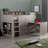 Binne Single (3') 3 Drawer Bed Frames Mid Sleeper Loft Bed with Built-in-Desk-37141293