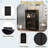 Tall Metal Cabinet With Glass Doors & Flip-Top, 4-Tier Design, Durable Steel Frame And Arched Top
