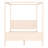 Canopy Platform Bed with Headboard and Footboard,Slat Support Leg