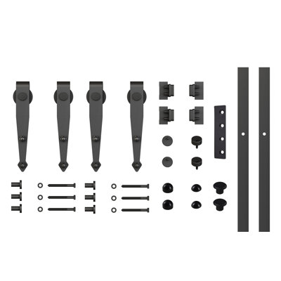 Ensemble de quincaillerie pour porte de grange double standard Arrow mini