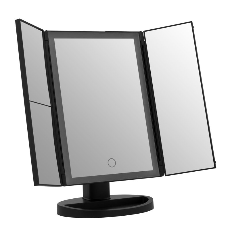 Auben Rectangle Floor Mirror, Black