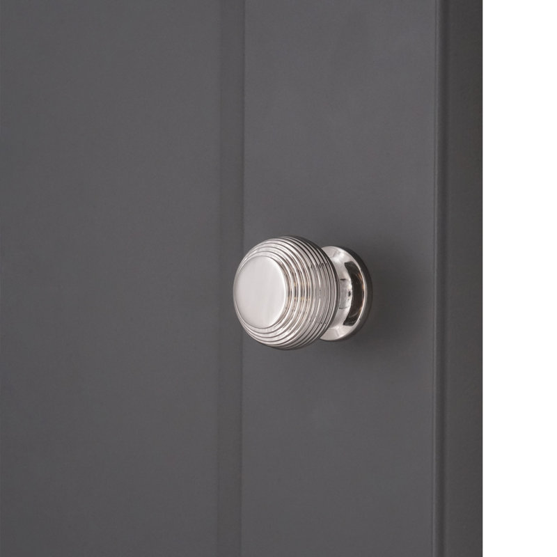 Beehive 30mm Diameter Mushroom Knob, Polished Nickel