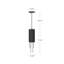 Luminaire suspendu cylindrique à DEL Bordeaux-66310540
